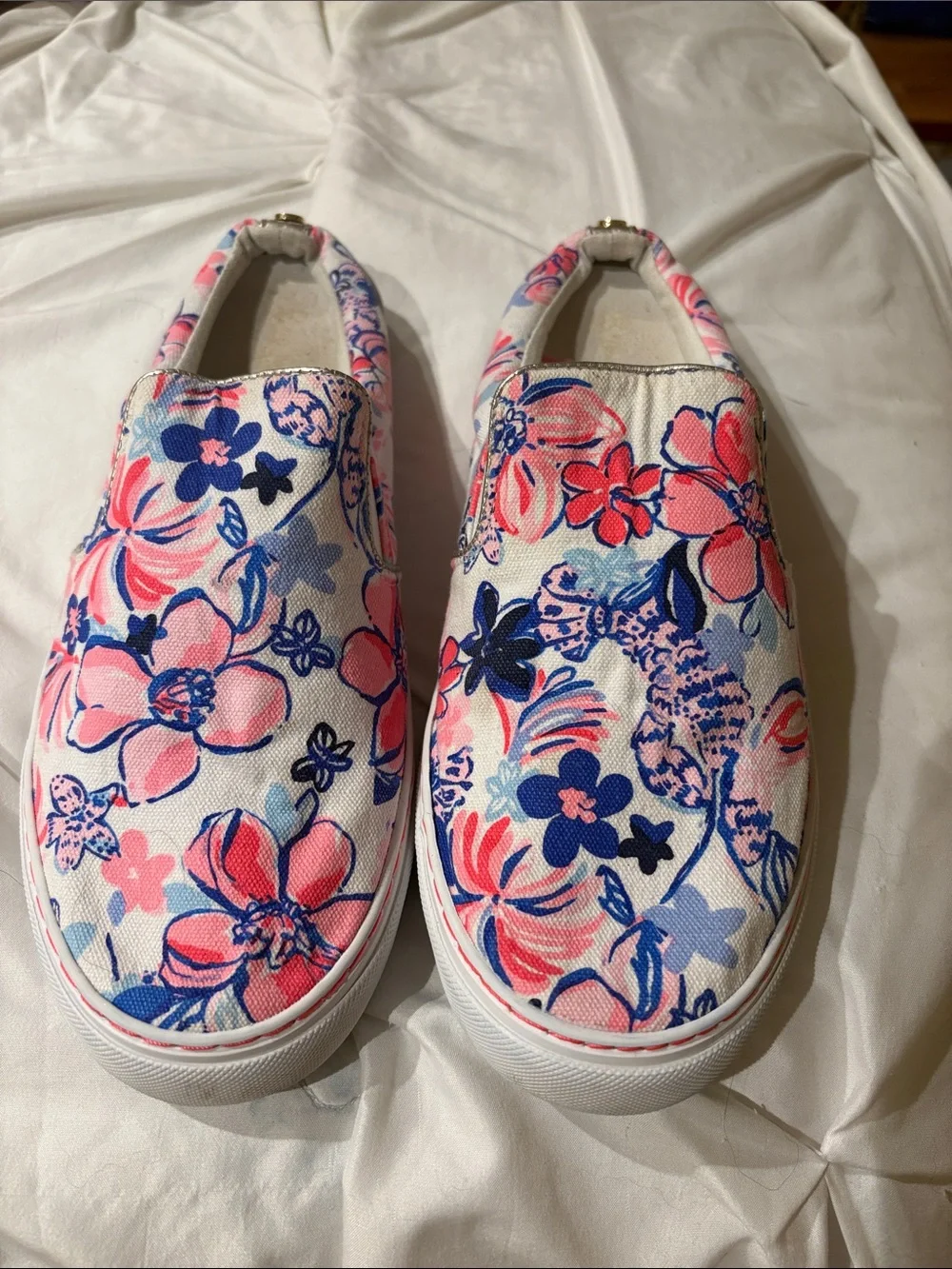 Lilly Pulitzer slip on sneakers size 10 only worn a few times.